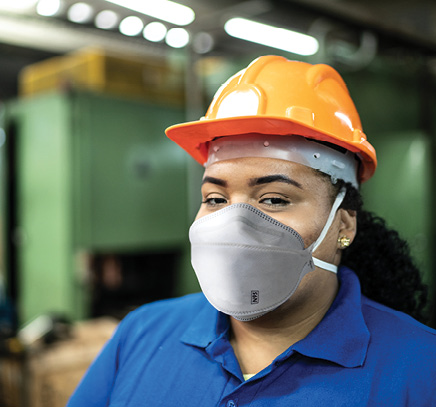 Filter Testing of materials for masks and respirators